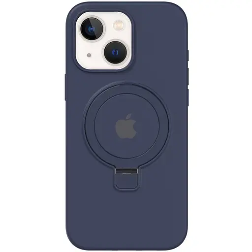 Чохол Epik Silicone Case Full Protective with Ring для Apple iPhone 15, 6.1 Dark Blue