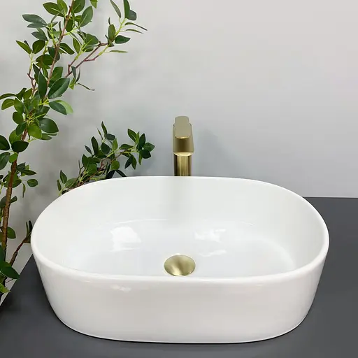 Умивальник VBI Aversa white накладний VBI-014200, Білий - фото 4