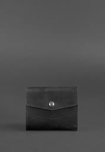 Шкіряний гаманець 2.1 чорний Crazy Horse - фото 2