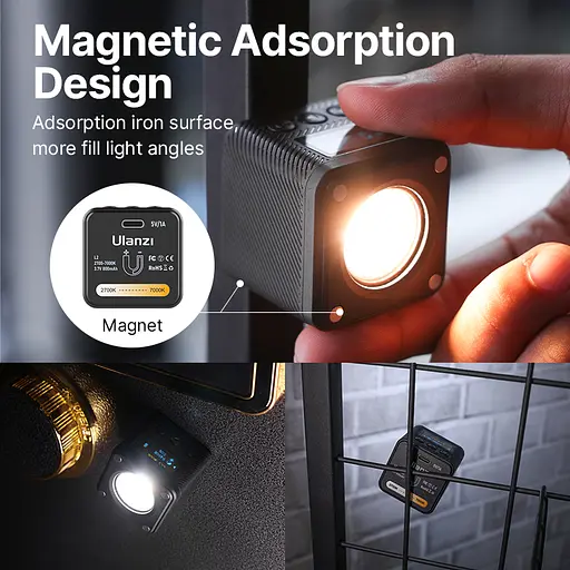 Видеосвет Ulanzi Vijim Bi-color COB Vedio Light (UV-3051 L2) - фото 15