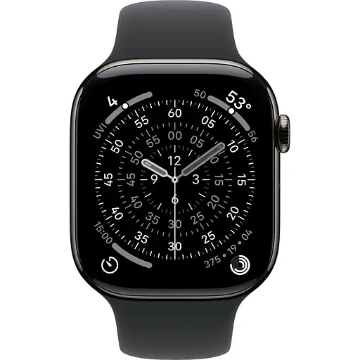 Смарт-часы Apple Watch Series 11 GPS + Cellular 46 мм Slate Titanium Case with Black Sport Band M/L (MFD24) [151116] - фото 2