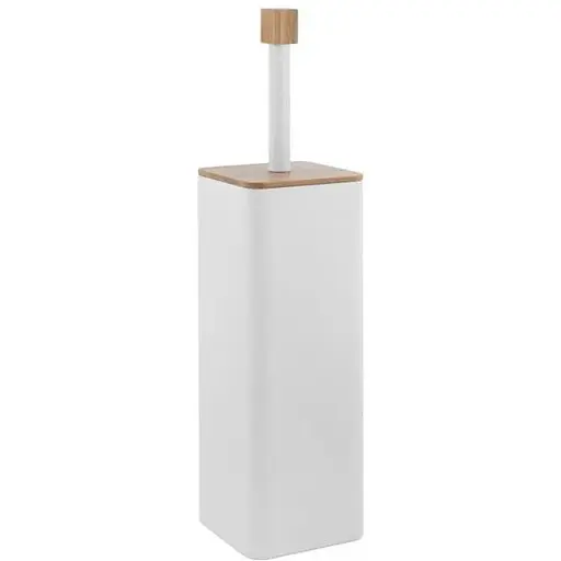 Ершик для унитаза Yoka Amba White Bamboo PD.AMBA-WHT, Белый матовый - фото 1