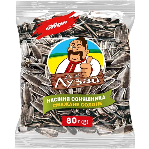 Насіння соняшника Дід Лузай смажене смугасте 80 г