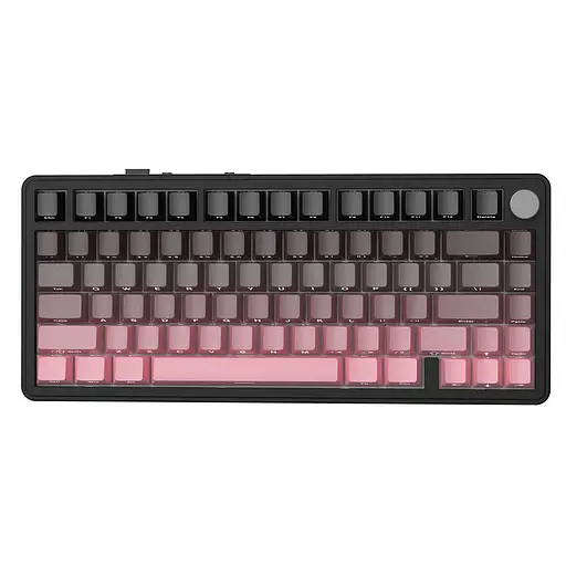 Клавиатура Attack Shark X85 Side Printed RGB Gradient Pink