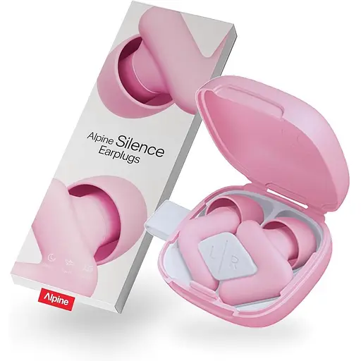 Затычки для ушей Alpine Silence для сна, путешествий и фокусировки - Удобные, многоразовые