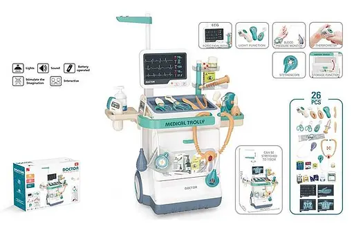 Набор доктора 660-89 "Рентген-кабинет", 26 аксессуаров, подсветка, звуки, в коробке (6990891401069) - фото 1