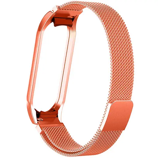 Ремешок Milanese Loop Design для Xiaomi Mi Band 7 Peach
