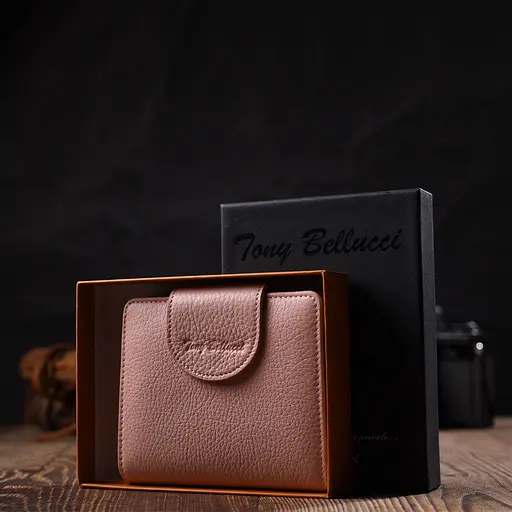 Женский кожаный кошелек Tony Bellucci 11.5х9.5х2 см acs0028345 - фото 9