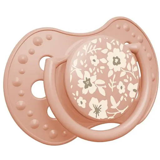 Пустышка силиконовая динамическая LOVI Blossom 0-6 месяцев 2 шт. бежевая (22/921_newgirl) - фото 2