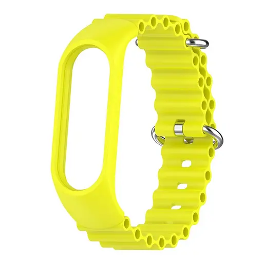 Ремінець Ocean Band для Xiaomi Mi Band 9/8/10 Жовтий / Flash - фото 3