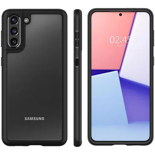 Оригинальный чехол Spigen Ultra Hybrid для Samsung Galaxy S21 Plus (6.7") Matte Black (ACS02388) - фото 10