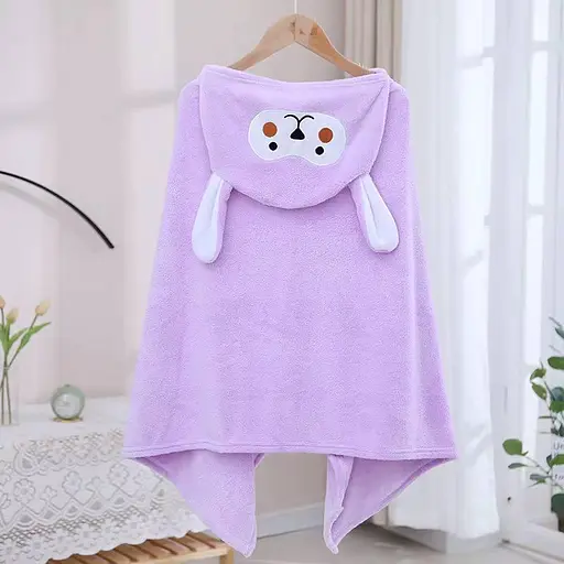 Дитячий рушник - куточок з капюшоном мікрофібра 140*70 см - фото 1