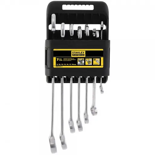 Набор ключей комбинированных Stanley "Fatmax" 7 шт: 8, 10, 12, 13, 14, 17, 19 мм (FMMT82844-0)
