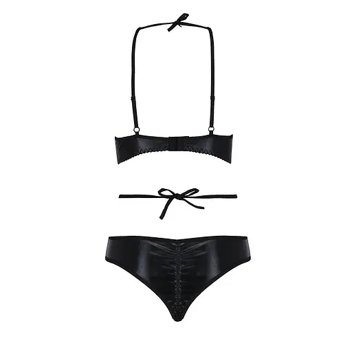 Комплект белья Passion NAVEL Set black L/XL - фото 6