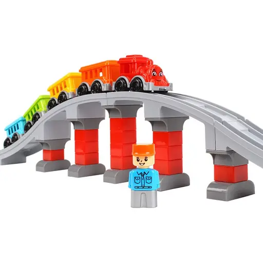 Детский набор конструктора Железная дорога ТехноК 1300TXK 59 деталей - фото 5