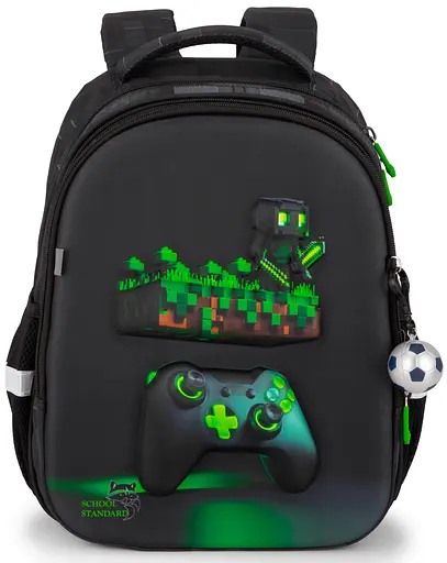 Ортопедический школьный рюкзак 6 в 1 для мальчика School Standard 38х30х18 см Майнкрафт для младших классов (170-57) - фото 2