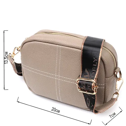 Сумка женская Vintage из натуральной мягкой кожи 20х13.5х7 см sum0029053 - фото 3