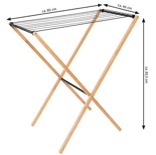 Сушилка для белья напольная Casa Si Bamboo Dryer S Braun (CS92303W06) - фото 2