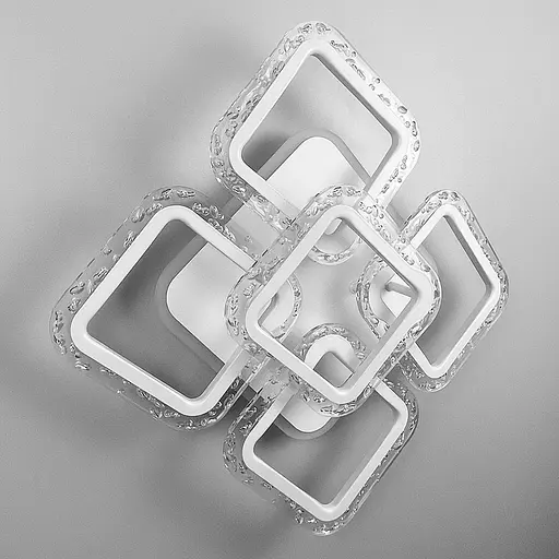 Світлодіодний світильник із RGB підсвіткою у білому корпусі | Арт. A 2517/4+1S RGB WT | Line F - фото 7