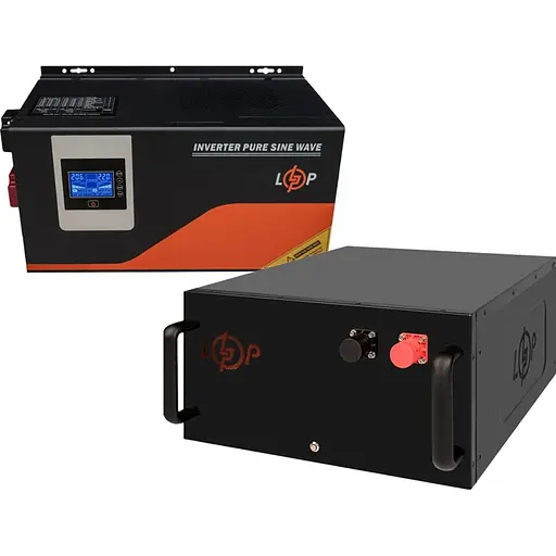 Джерело безперебійного живлення (ДБЖ) LogicPower W3000 + АКБ LiFePO4 7168Wh (40122) [149763]