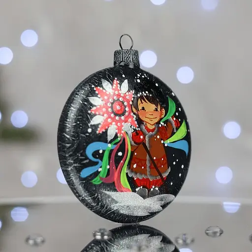 Ялинкова прикраса Санта Шоп Щедрувальник скло (4820001060881) - фото 2