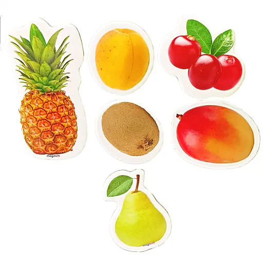 Детский набор магнитов "Фрукты и ягоды" Magdum ML4032-20 в наборе 6 магнитов - фото 1