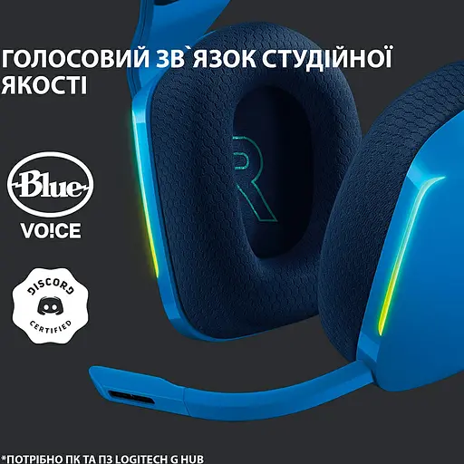 Наушники Logitech G733 Lightspeed Wireless RGB Blue (981-000942/43) - фото 9