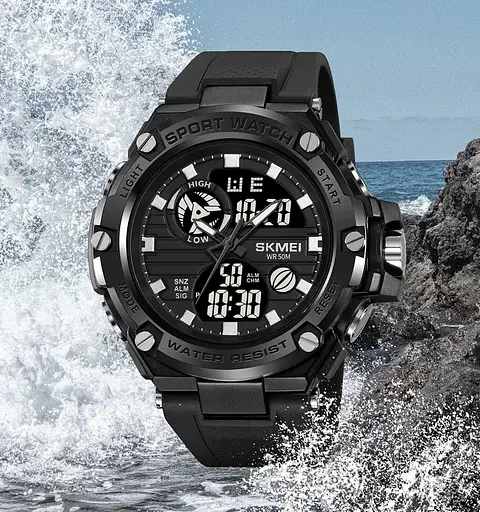 Часы мужские наручные спортивные Skmei 2119 (Черный) - фото 7