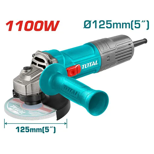 УШМ Total TG11012536 кутова 1100 Вт 125 мм 12000 об хв