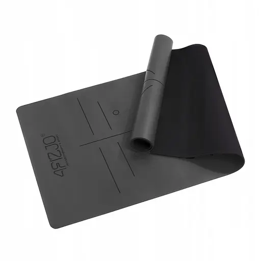 Коврик (мат) спортивный 4FIZJO PU 183 x 68 x 0.4 см для йоги и фитнеса 4FJ0587 Black (P-5907739319531) - фото 13