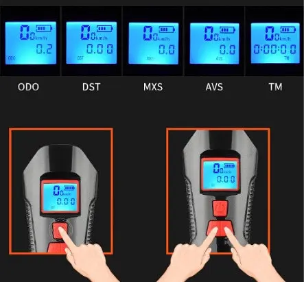 Велофара на руль с сигналом и спидометром Xanec SFL15 - фото 6