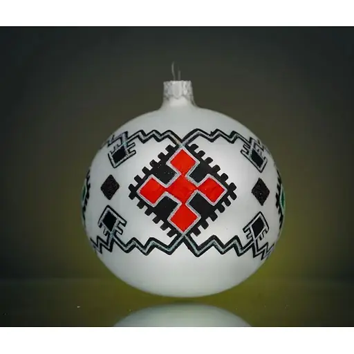 Набір ялинкових прикрас Різдвяні історії Код нації: Вінниччина 3 кулі скло (4820001179958) - фото 7