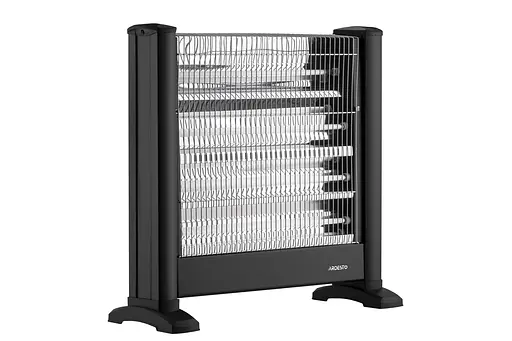 Обогреватель Ardesto инфракрасный кварцевый, 22м2, 2200Вт, мех. управление, напольный, черный - фото 7