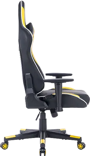Геймерское кресло GT Racer черное с желтым (X-2528 Black/Yellow) - фото 3