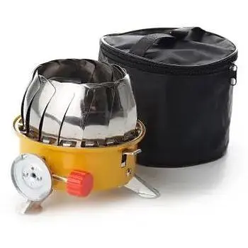 Газова плита Сила Тюльпан портативна з захистом від вітру 210х210х100 мм