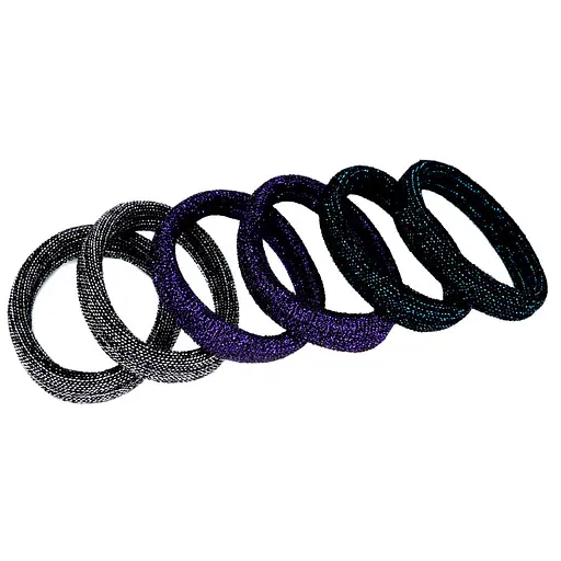 Резинки для волосся Кольорова з блиском-1 La-beauty 0307-1113-1, 50 шт - фото 1