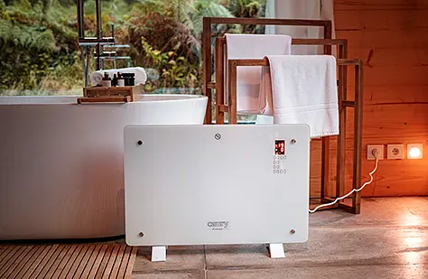 Обогреватель стеклянный конвектор с дистанционным управлением Camry CR 7721 LCD - фото 8