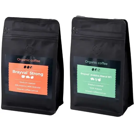 Набор кофе бодрый Brayval 2х0.2 кг - фото 1