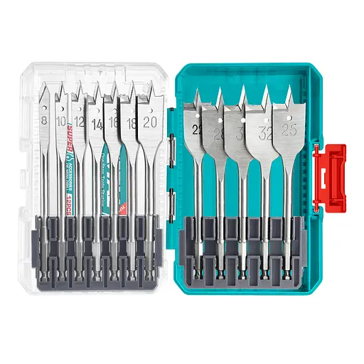 Набір свердел Total TACSDL1206 по дереву пір'яних 12 шт.