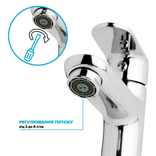 Водозберігаючий аератор Drop PM1055HP для змішувача - Економія 83%, 2-8 л/хв, зовнішня М 24 мм - фото 3