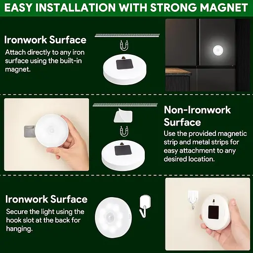 Внутрішній світильник з датчиком руху Stick On Stair Lights світлодіодний 2 кольори 3 режими - фото 5