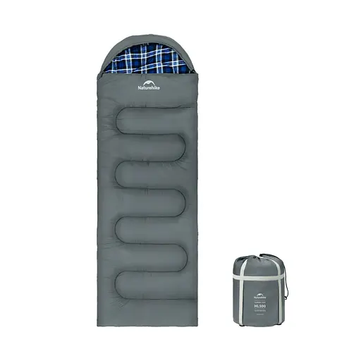 Спальний мішок з капюшоном Naturehike Clear Sky CNK2450WS042 (220 х 80см) Сірий