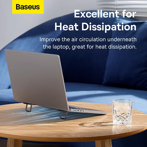 Підставка для ноутбука Baseus Slim Laptop Kickstand （2pcs）Grey - фото 15
