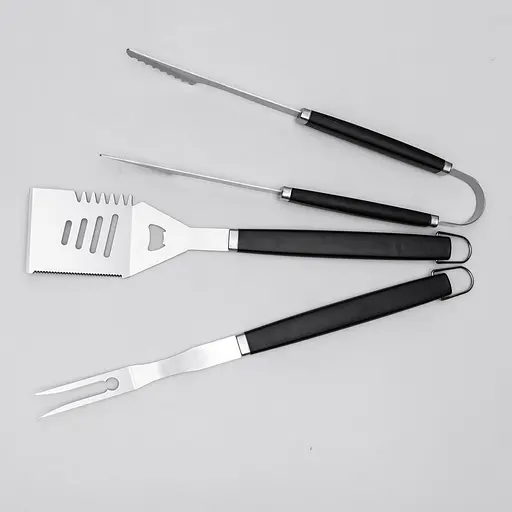 Набор аксессуаров для гриля Yiwu 45 см вилка лопатка для мяса для кемпинга отдыха барбекю дачи BQ-7 - фото 2