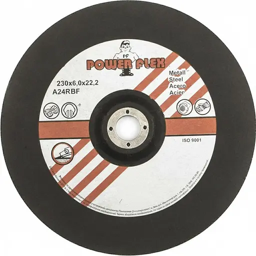 Круг зачистной по металлу Power Flex 230 x 6.0 x 22.2 мм (3167)