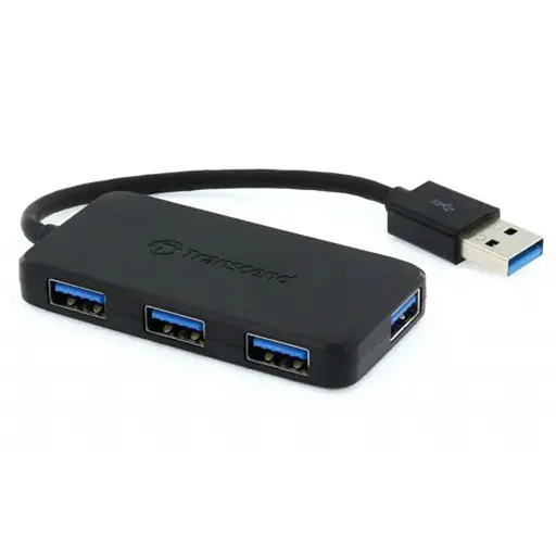 USB-хаб Transcend USB-хаб 4-Port USB 3.1 Gen 1 (TS-HUB2K) (FFCRTR01255) - фото 1