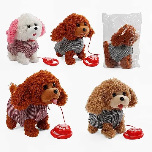 М’яка іграшка Песик на повідку, C61333 (В асортименті) - фото 2