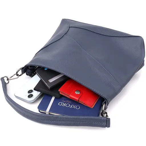 Женская сумка Vintage на два отделения из натуральной кожи 28х23х11 см sum0027621 - фото 9