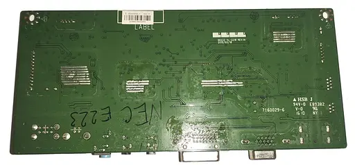 Материнская плата монитора NEC NH223 VL-2218 REV:1A "Б/У" - фото 2