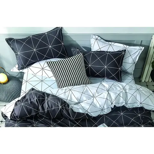 Комплект постільної білизни Versailles VS-BS2.0-101 Орнамент двоспальний сатин (146156)